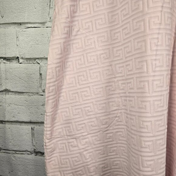 WOMENS J MCLAUGHLIN ALINE DRESS PINK KNIT GREEK KEY TEXTURE CATALINA CLOTH LARGE - Picture 7 of 7